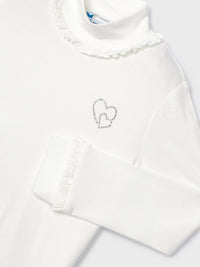 Camisola viscose básica Crú (Creme / Pérola)  para Menina - Mayoral