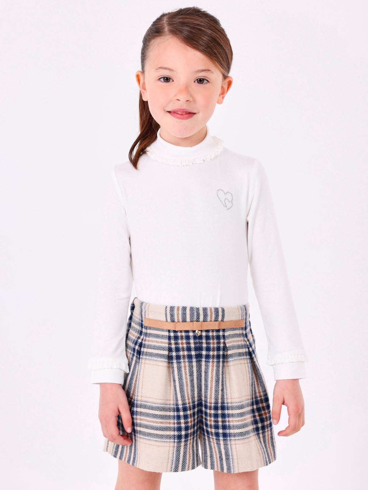 Camisola viscose básica Crú (Creme / Pérola)  para Menina - Mayoral