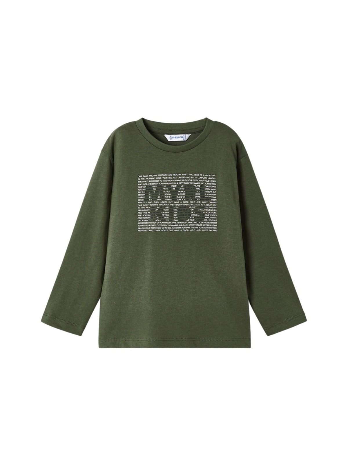 Camiseta básica Oregano (Verde Tropa)  para Menino - Mayoral