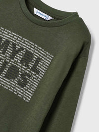 Camiseta básica Oregano (Verde Tropa)  para Menino - Mayoral