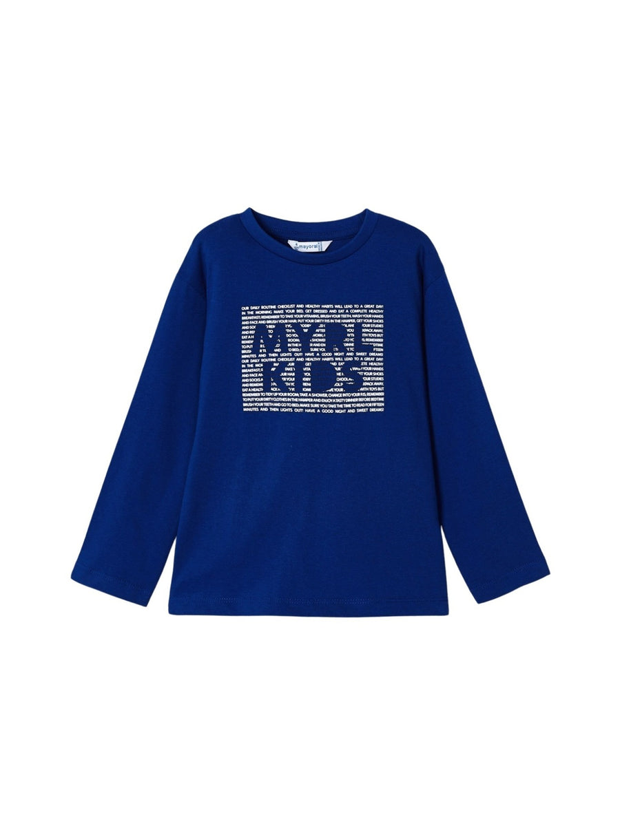 Camiseta básica Klein (Azul)  para Menino - Mayoral
