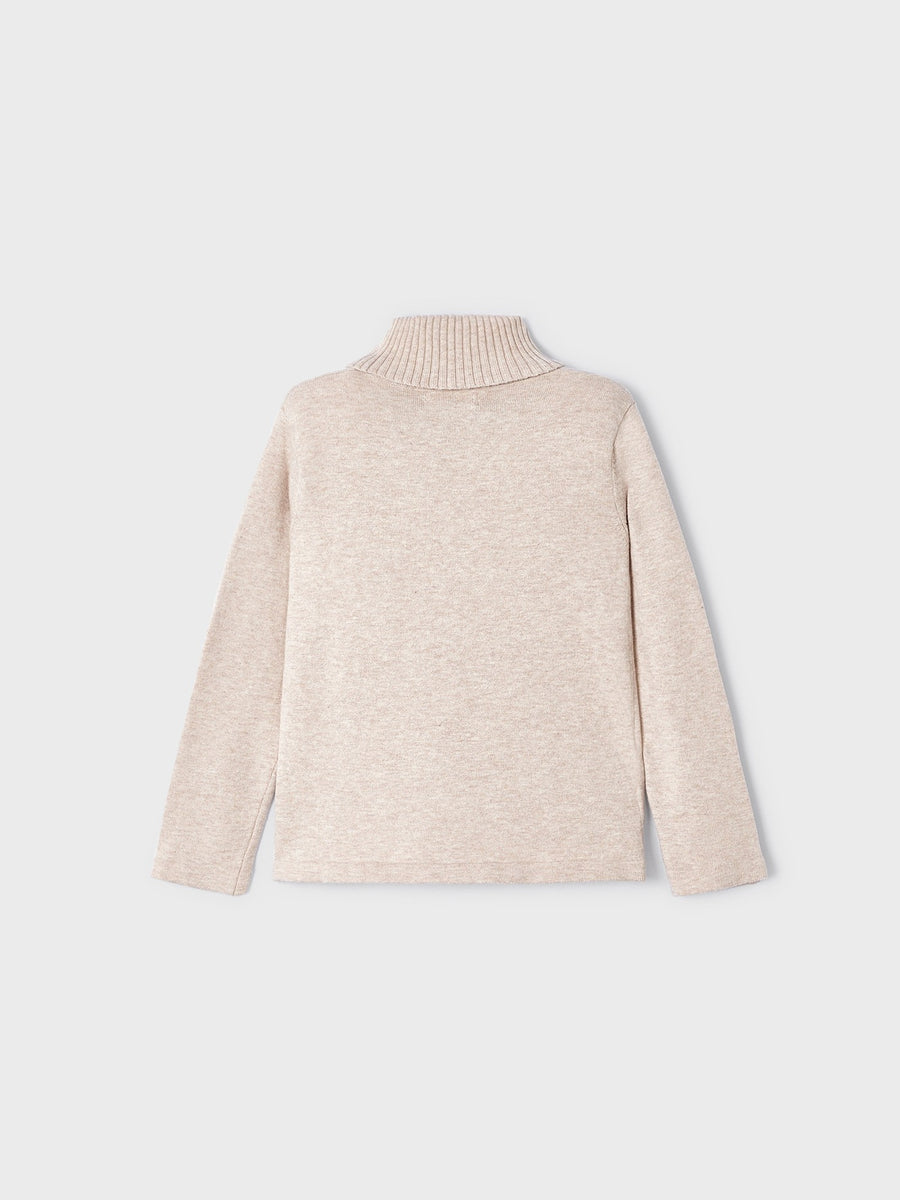 Camisola tricot básica Avelã v (Bege)  para Menina - Mayoral