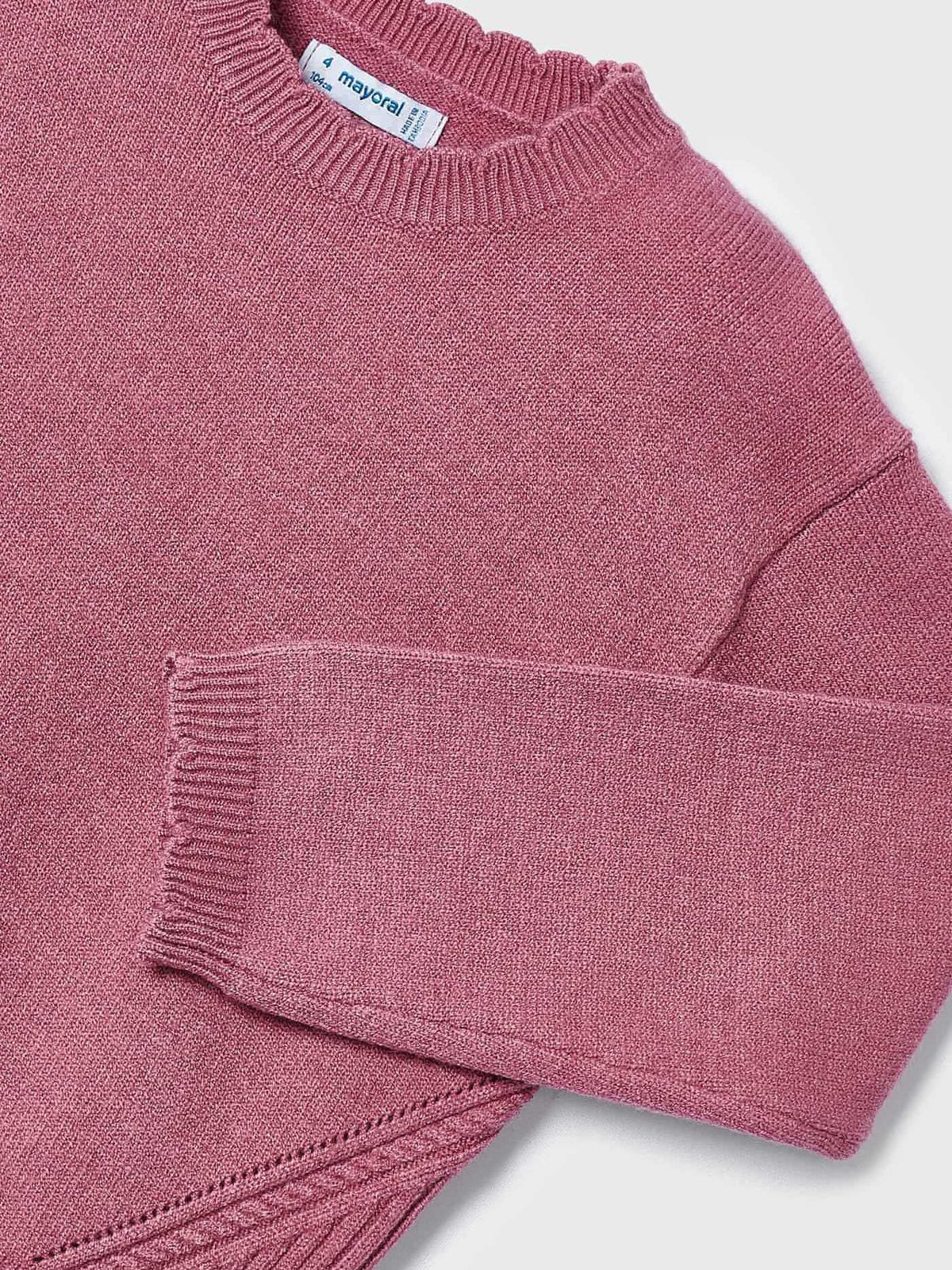 Jersey tricot básico Orquídea (Rosa Velho)  para Menina - Mayoral