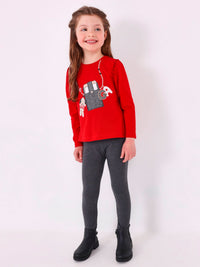 Leggings elastan básicas Chumbo vig (Cinza Escuro)  para Menina - Mayoral