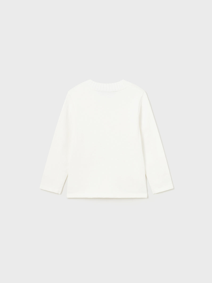 Camisola tricot Crú (Creme / Pérola)  para Bebé Menina - Mayoral