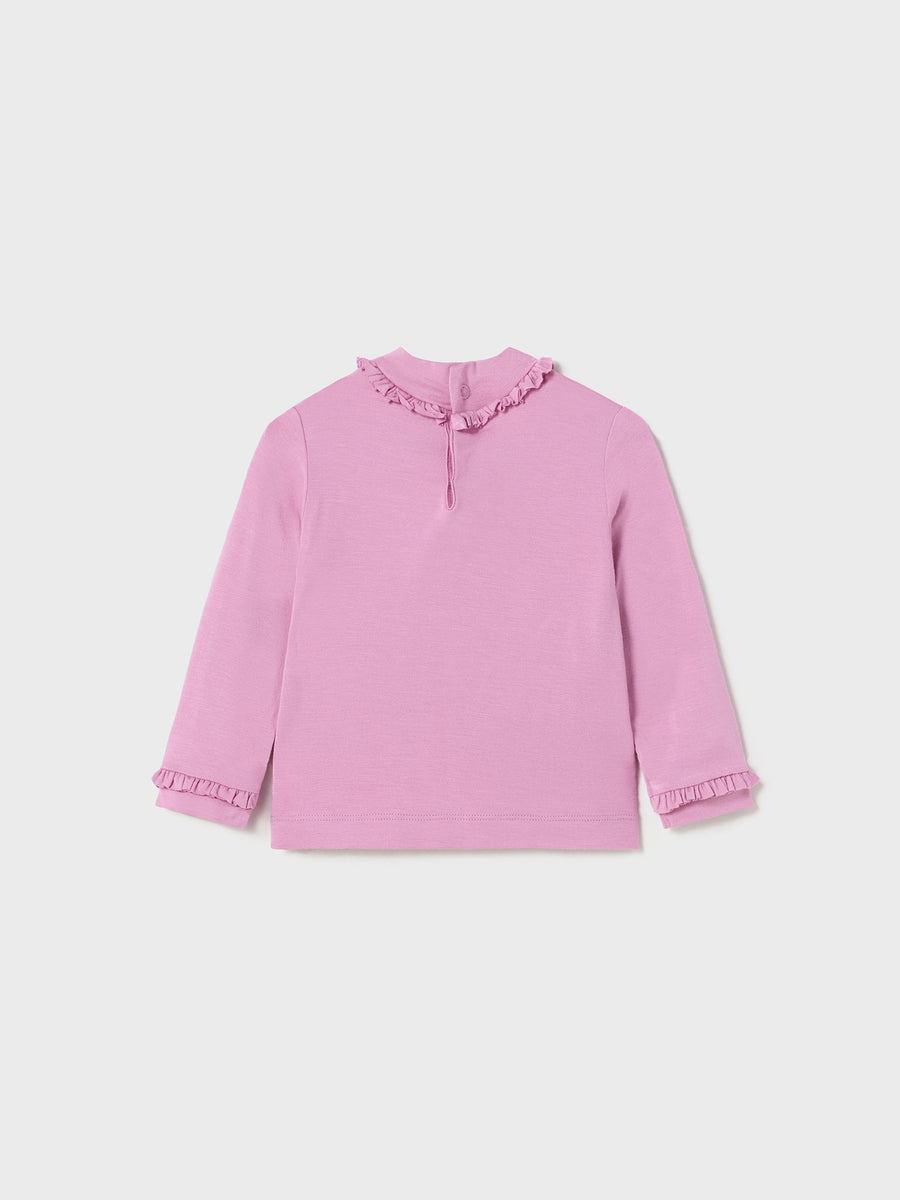 Camisola meia gola Peónia (Lilás)  para Bebé Menina - Mayoral