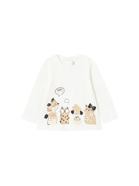 Camisola Crú (Creme / Pérola)  para Bebé Menina - Mayoral