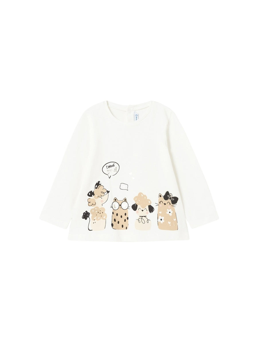 Camisola Crú (Creme / Pérola)  para Bebé Menina - Mayoral
