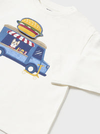 Camisola play "foostruck" Nata (Creme / Pérola)  para Bebé Menino - Mayoral