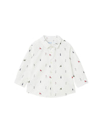 Camisa m/comp. estampada Branco (Branco)  para Bebé Menino - Mayoral
