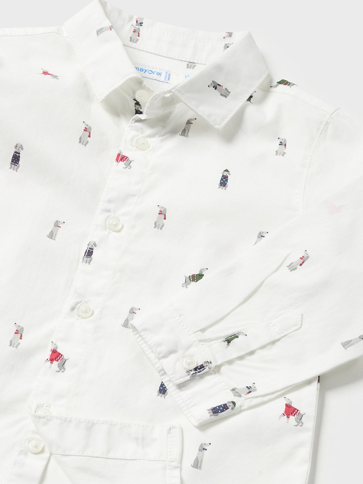 Camisa m/comp. estampada Branco (Branco)  para Bebé Menino - Mayoral