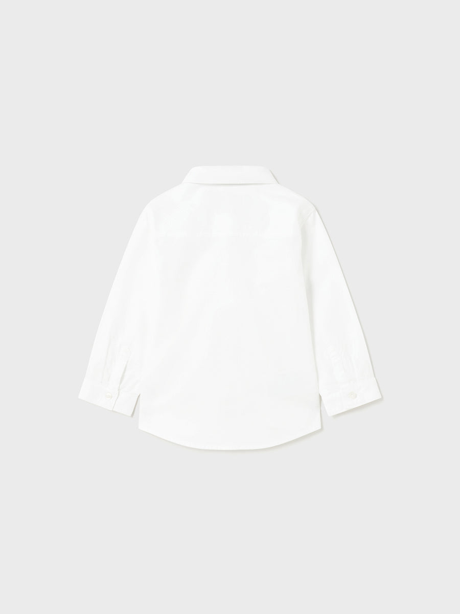 Camisa m/comp. laço Branco (Branco)  para Bebé Menino - Mayoral