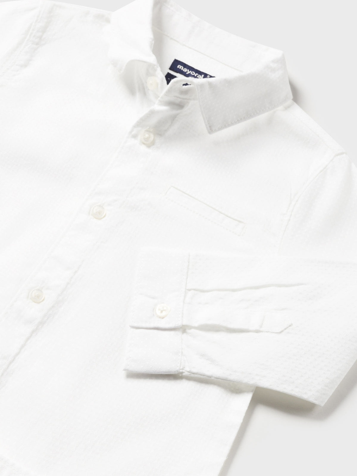 Camisa m/comp. laço Branco (Branco)  para Bebé Menino - Mayoral
