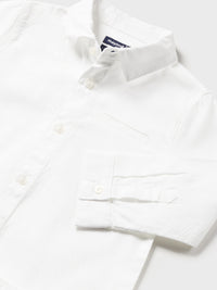 Camisa m/comp. laço Branco (Branco)  para Bebé Menino - Mayoral