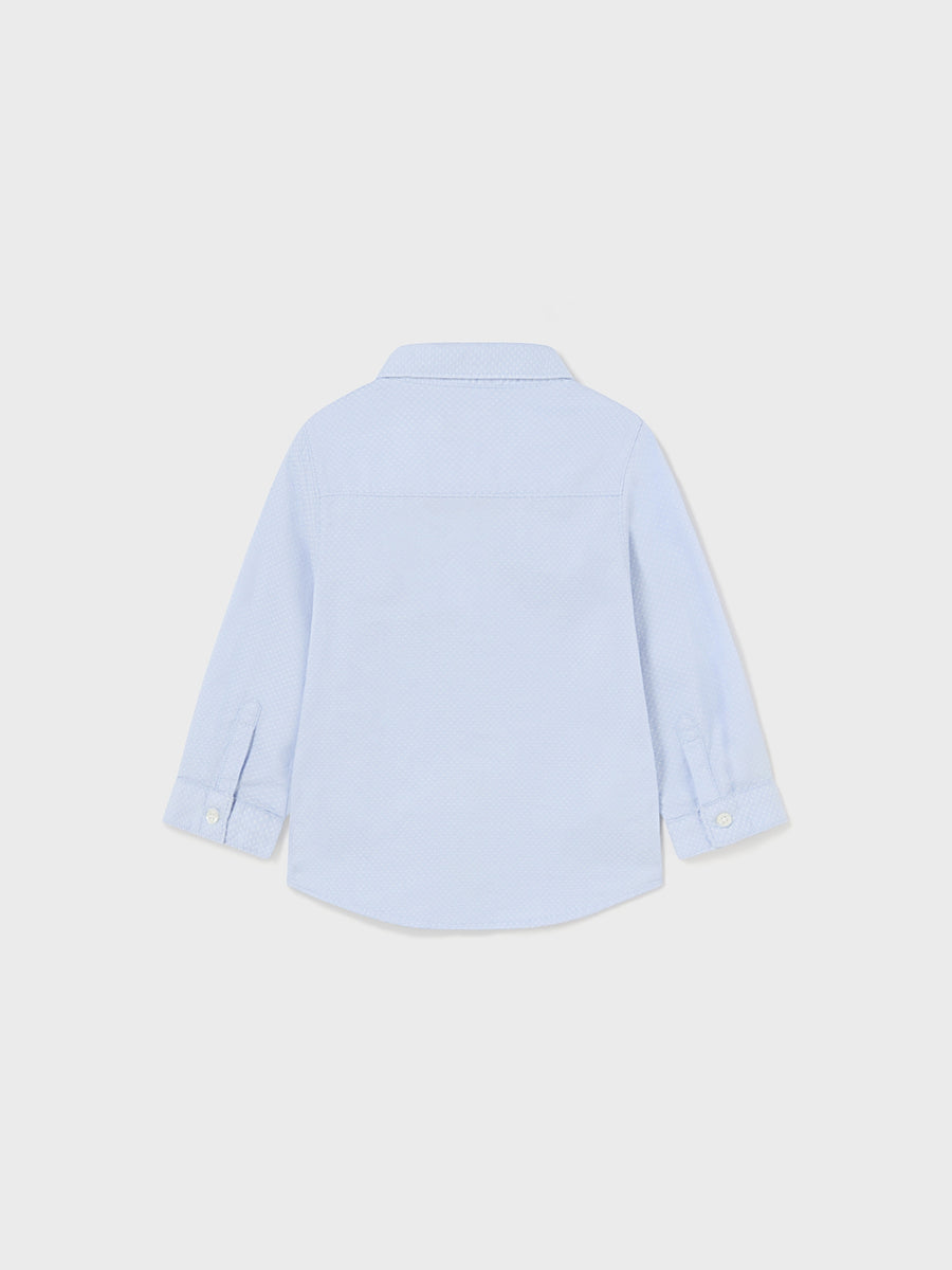 Camisa m/comp. laço Celeste (Celeste)  para Bebé Menino - Mayoral