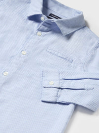 Camisa m/comp. laço Celeste (Celeste)  para Bebé Menino - Mayoral