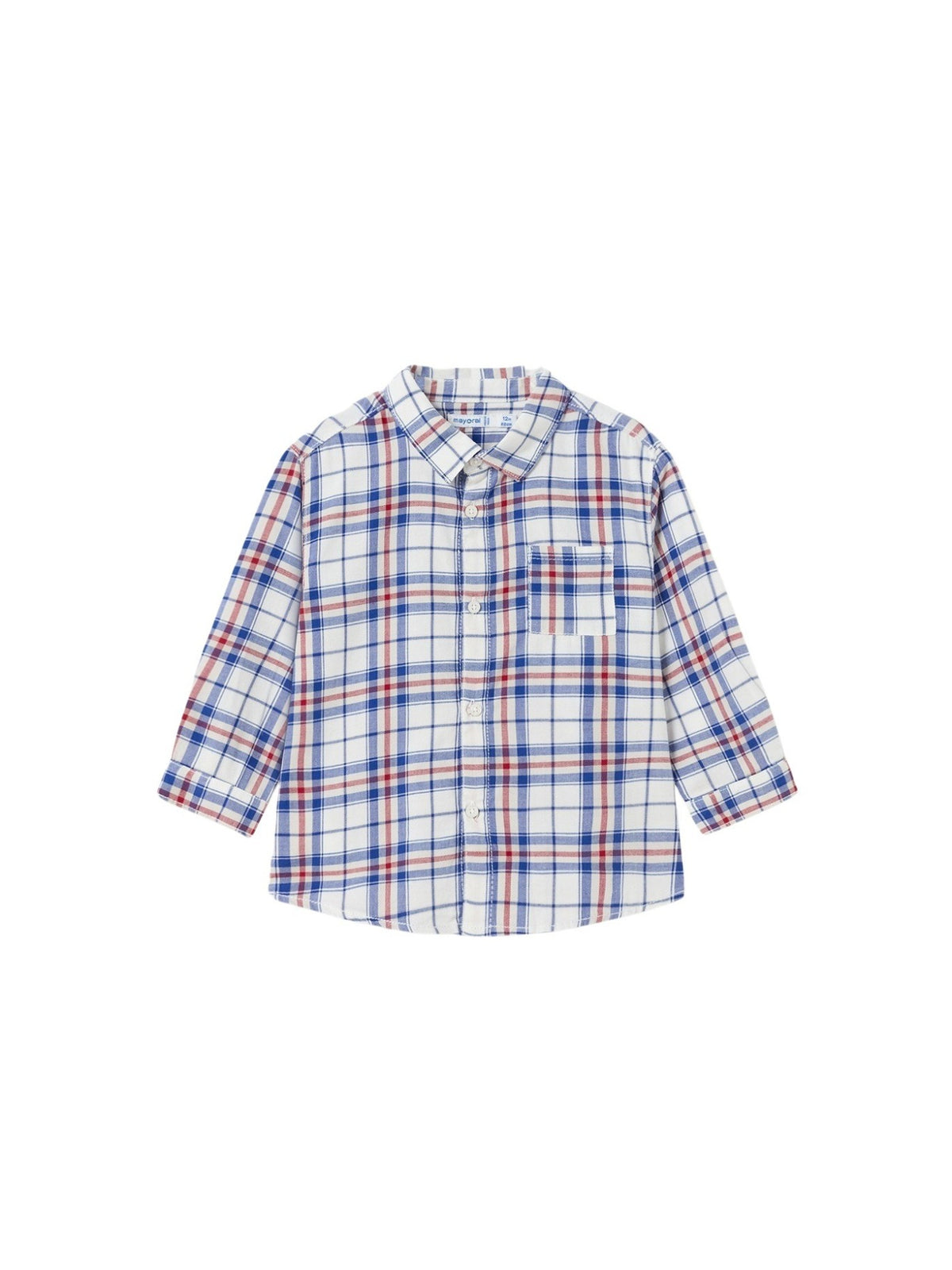 Camisa m/comp.xadrez Vermelho (Vermelho)  para Bebé Menino - Mayoral