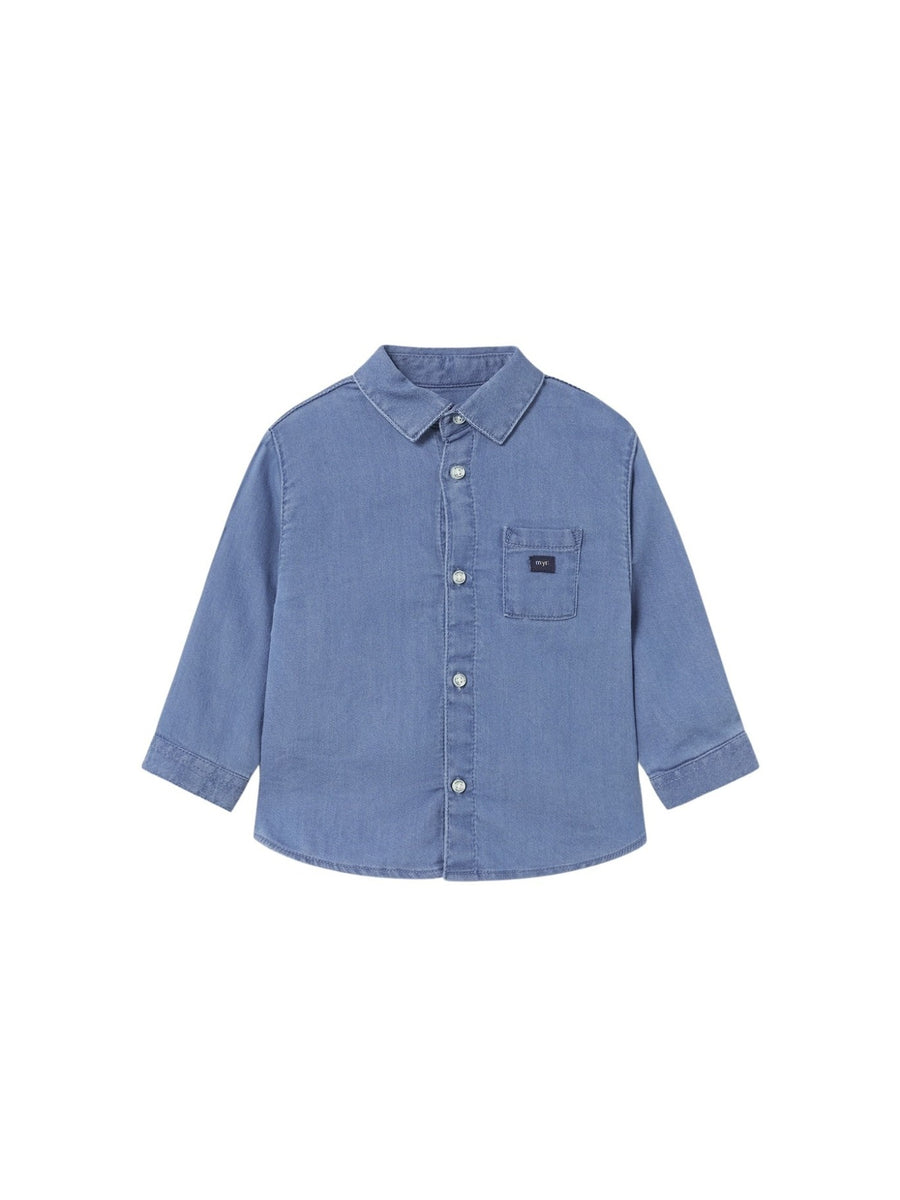 Camisa soft denim Base (Ganga)  para Bebé Menino - Mayoral