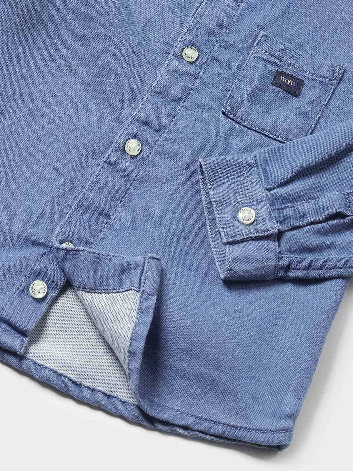 Camisa soft denim Base (Ganga)  para Bebé Menino - Mayoral