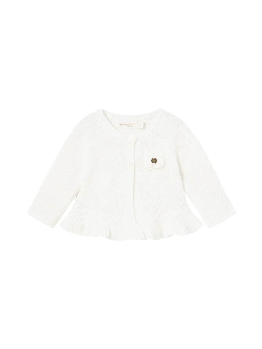 Casaco tricot Crú (Creme / Pérola)  para Bebé Menina - Mayoral
