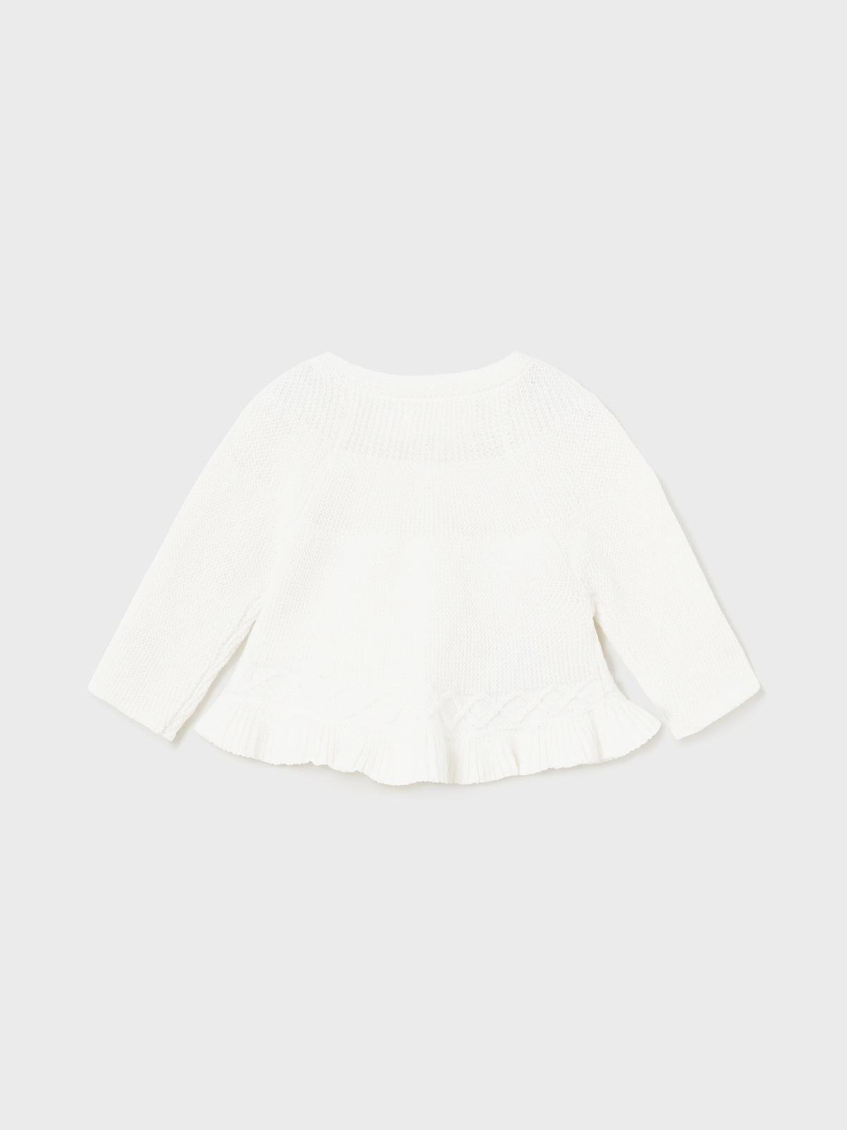 Casaco tricot Crú (Creme / Pérola)  para Bebé Menina - Mayoral