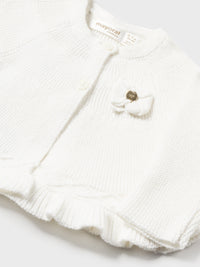 Casaco tricot Crú (Creme / Pérola)  para Bebé Menina - Mayoral