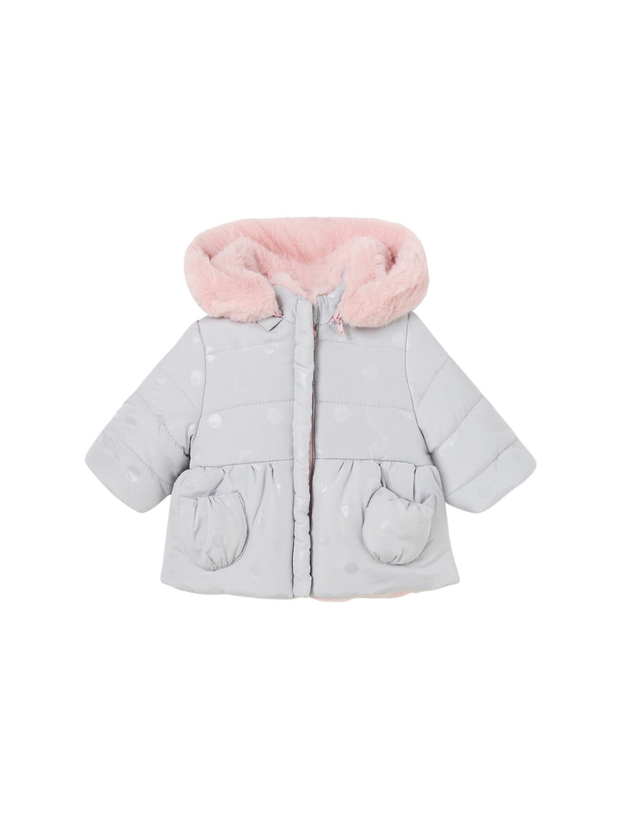 Blusão reversivel Pérola (Creme / Pérola)  para Bebé Menina - Mayoral