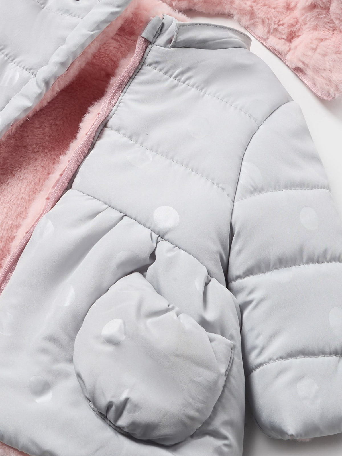 Blusão reversivel Pérola (Creme / Pérola)  para Bebé Menina - Mayoral