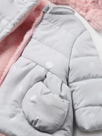 Blusão reversivel Pérola (Creme / Pérola)  para Bebé Menina - Mayoral