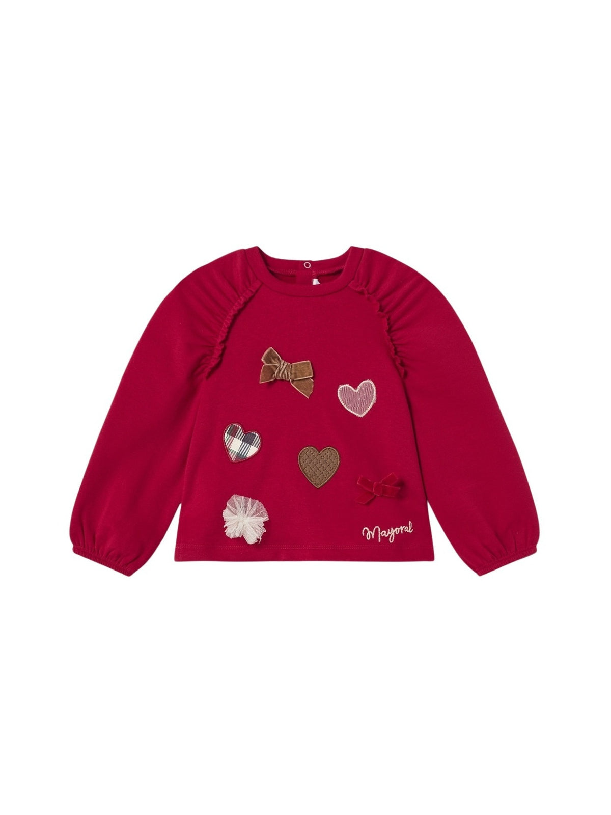 Sweat-shirt Vermelho (Vermelho)  para Bebé Menina - Mayoral