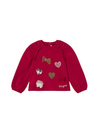 Sweat-shirt Vermelho (Vermelho)  para Bebé Menina - Mayoral