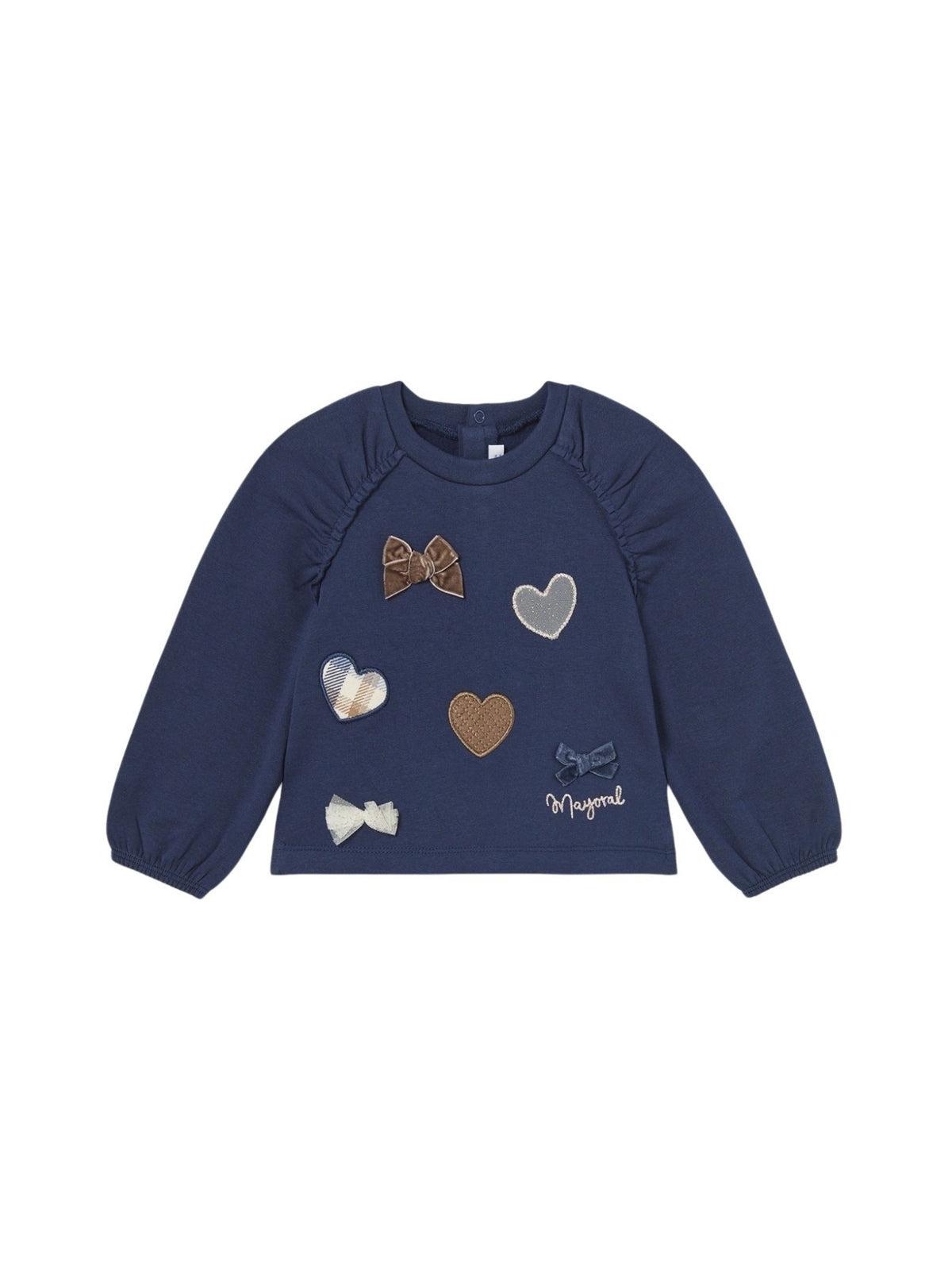 Sweat-shirt Marinho (Marinho)  para Bebé Menina - Mayoral