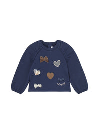 Sweat-shirt Marinho (Marinho)  para Bebé Menina - Mayoral