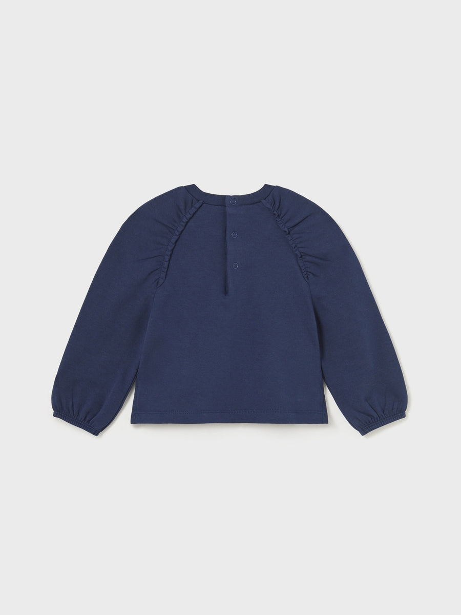 Sweat-shirt Marinho (Marinho)  para Bebé Menina - Mayoral