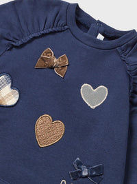 Sweat-shirt Marinho (Marinho)  para Bebé Menina - Mayoral