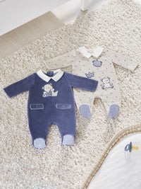 Set 2 fato bebé tundosado Winter (Azul)  para Bebé Menino - Mayoral