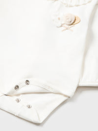 Conj. body tutu Champanhe (Creme / Pérola)  para Bebé Menina - Mayoral