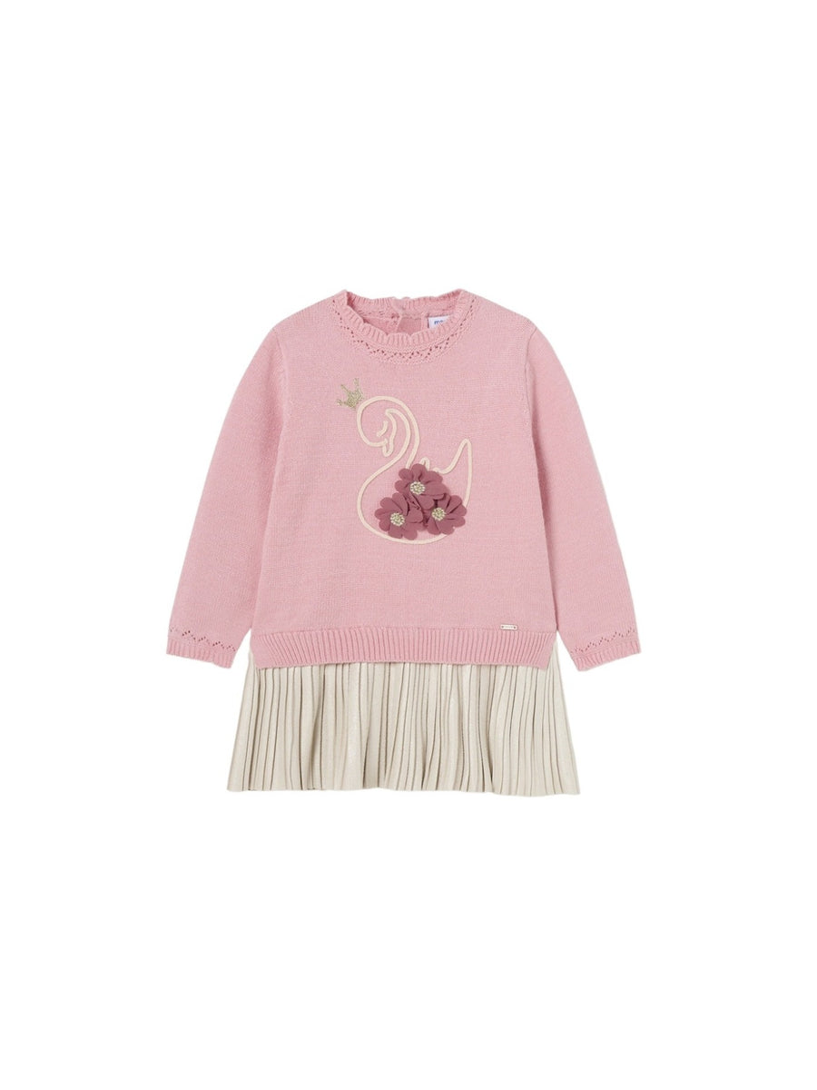 Vestido malha combinado Rosado (Rosa)  para Bebé Menina - Mayoral