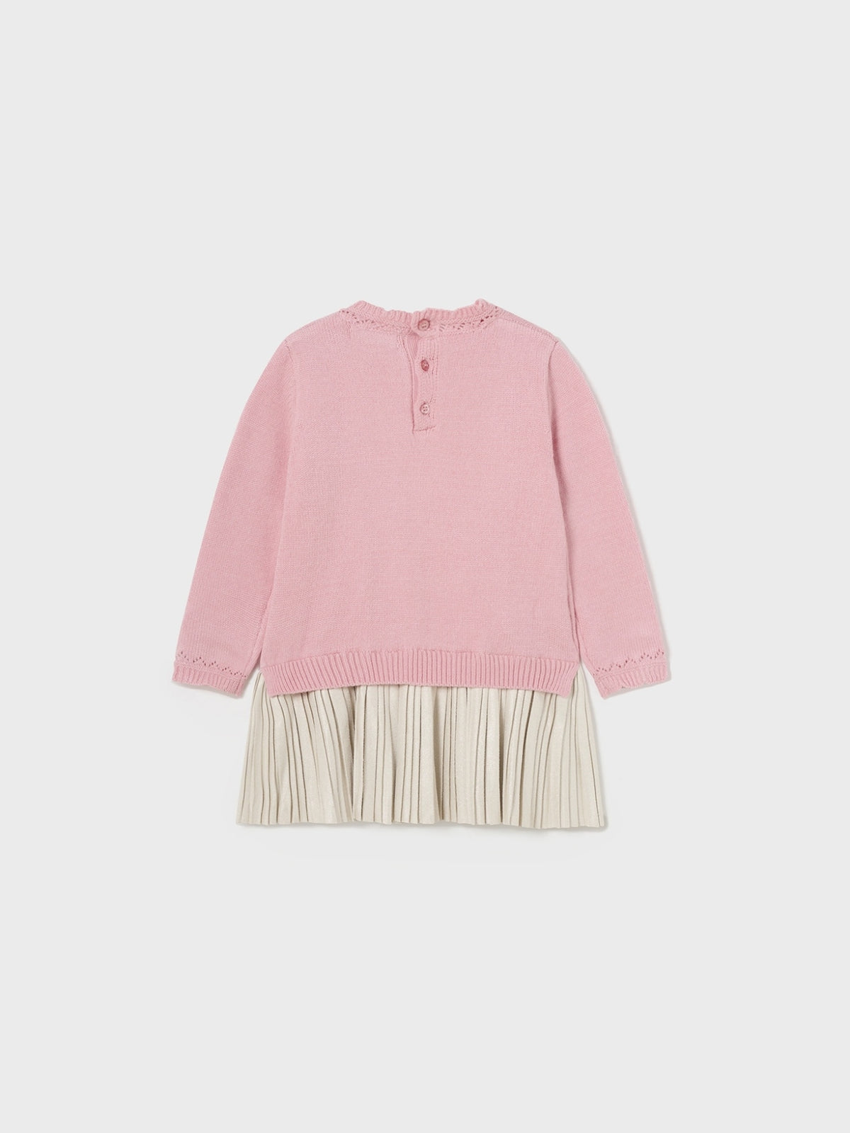 Vestido malha combinado Rosado (Rosa)  para Bebé Menina - Mayoral