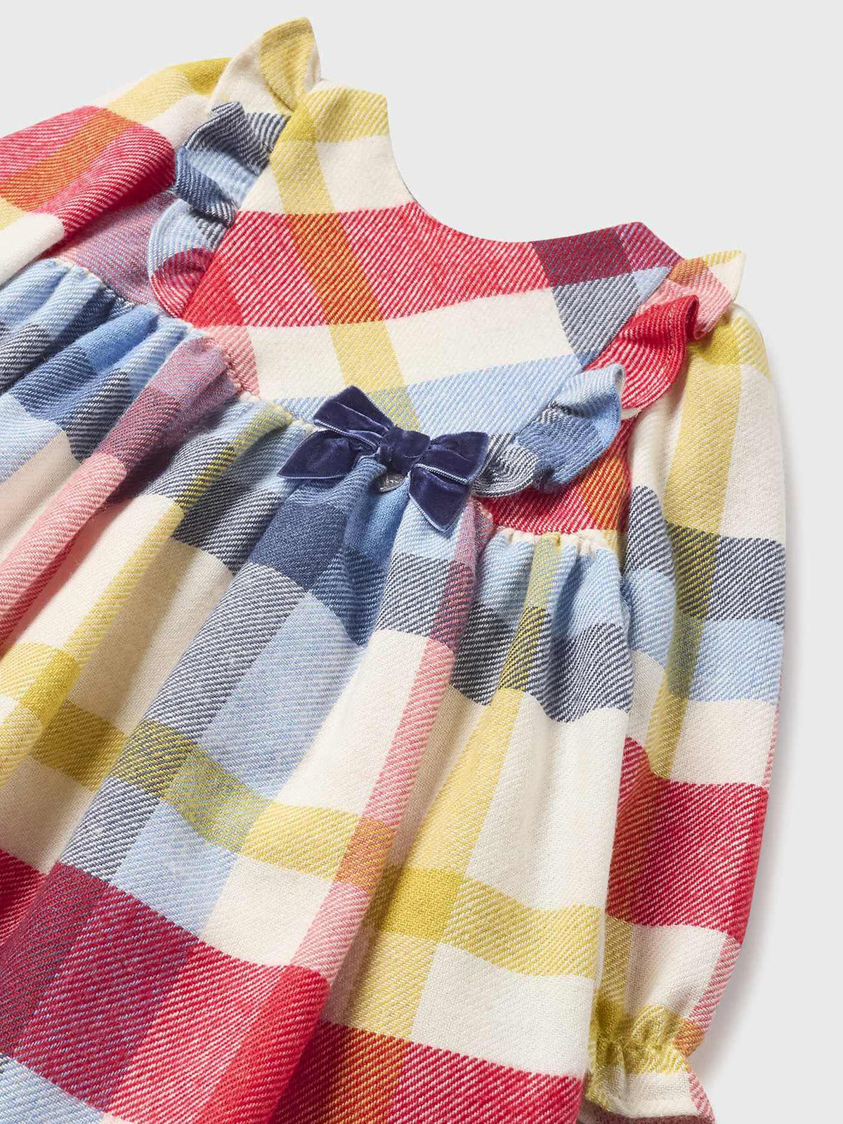 Vestido xadrez Marinho (Marinho)  para Bebé Menina - Mayoral