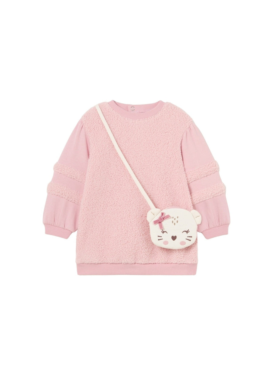 Vestido com bolso Rosado (Rosa)  para Bebé Menina - Mayoral