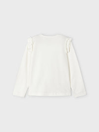 Camisola aplicações Crú (Creme / Pérola)  para Menina - Mayoral