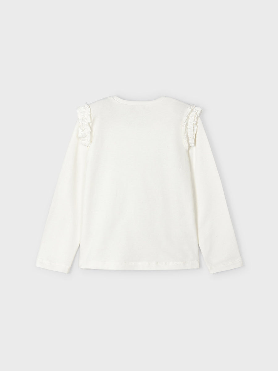 Camisola aplicações Crú (Creme / Pérola)  para Menina - Mayoral