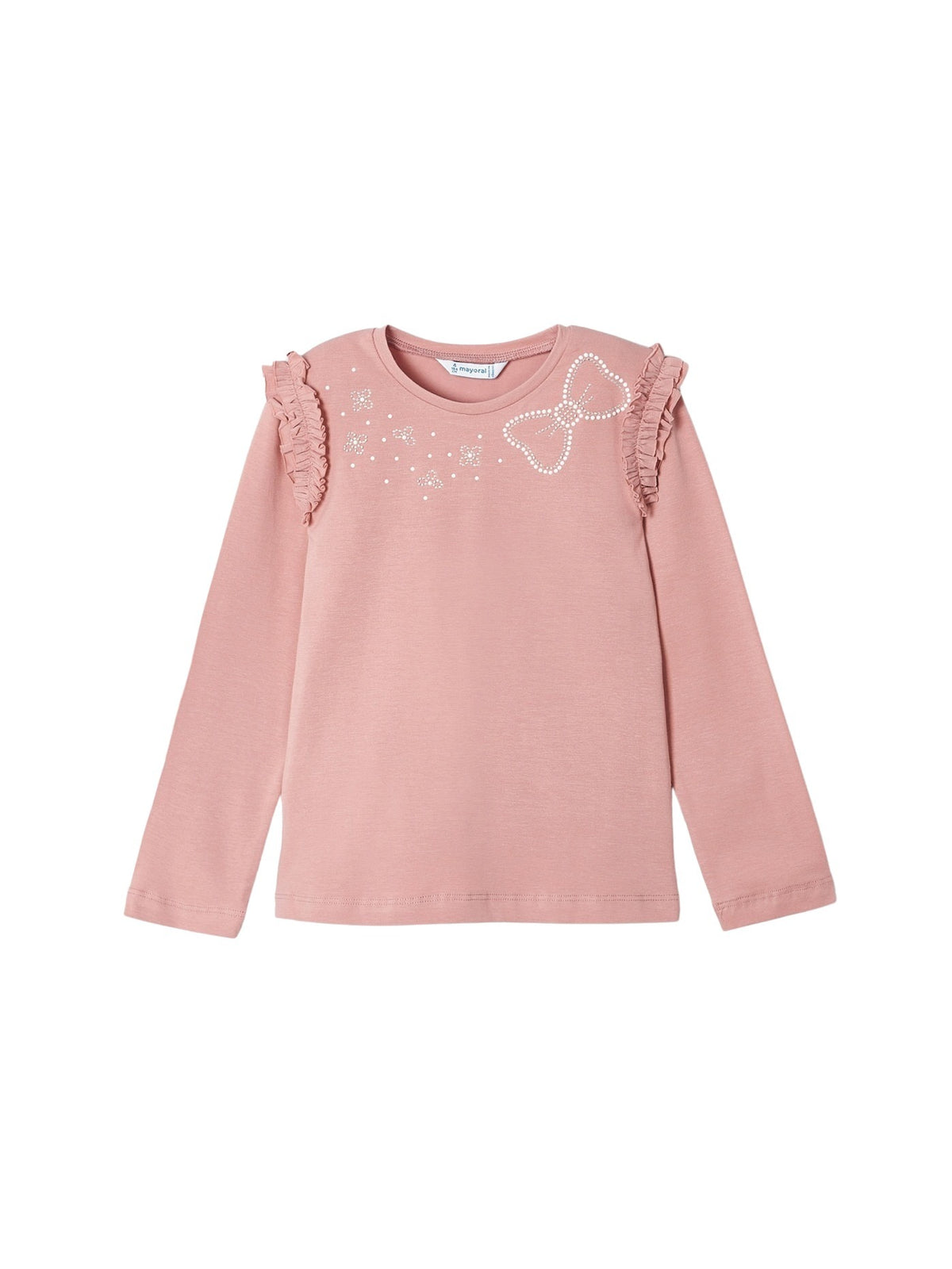 Camisola aplicações Nude (Rosa)  para Menina - Mayoral