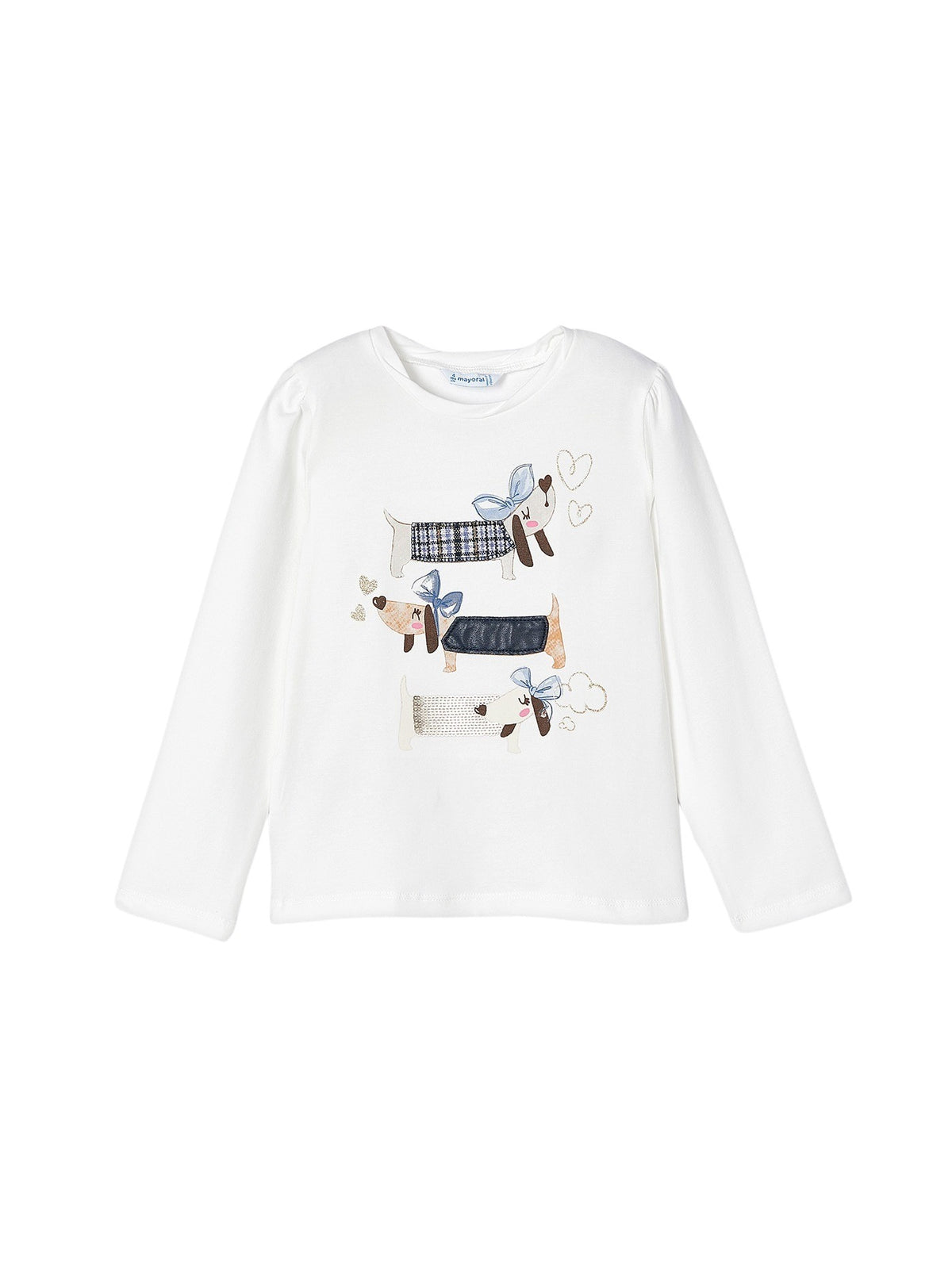 Camisola aplicações Crú-marinh (Marinho)  para Menina - Mayoral