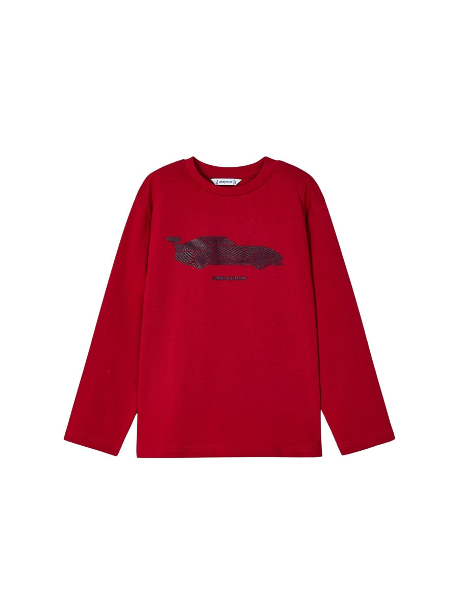 Camisola "raceway" Vermelho (Vermelho)  para Menino - Mayoral