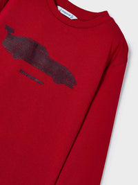 Camisola "raceway" Vermelho (Vermelho)  para Menino - Mayoral