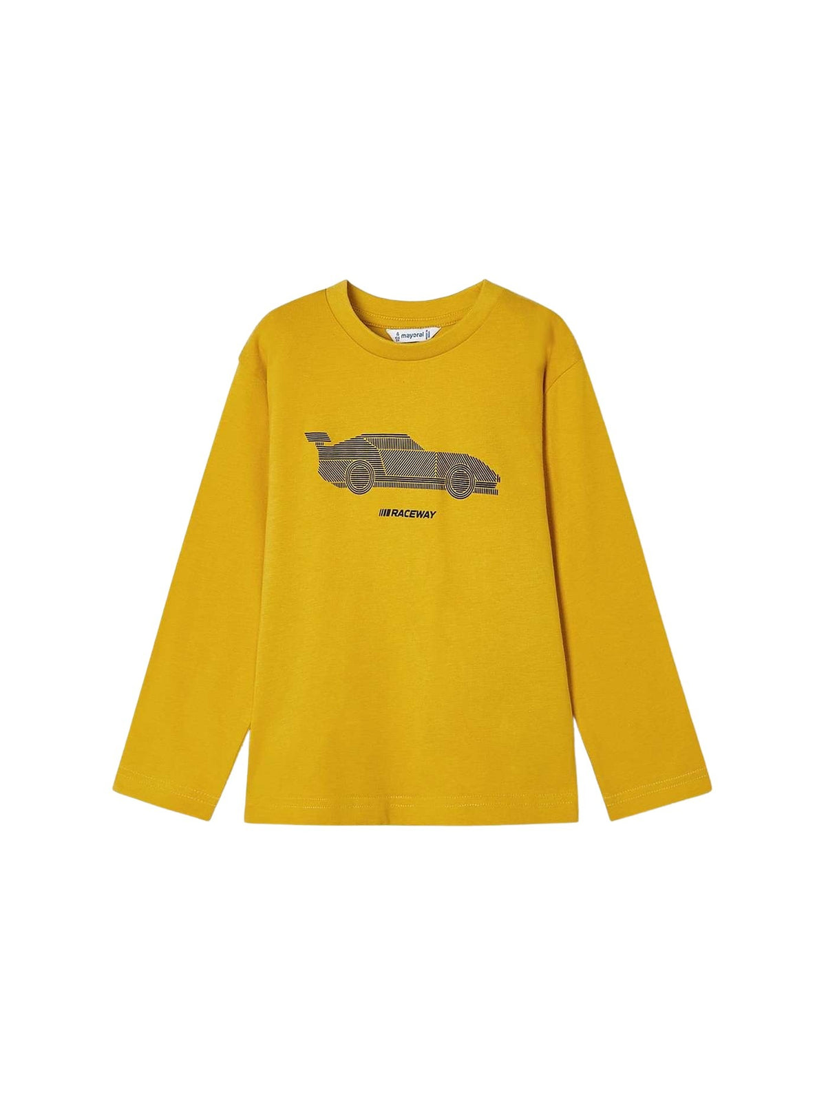 Camisola "raceway" Mostarda (Amarelo Ocre)  para Menino - Mayoral