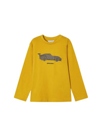 Camisola "raceway" Mostarda (Amarelo Ocre)  para Menino - Mayoral