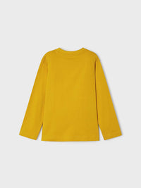 Camisola "raceway" Mostarda (Amarelo Ocre)  para Menino - Mayoral